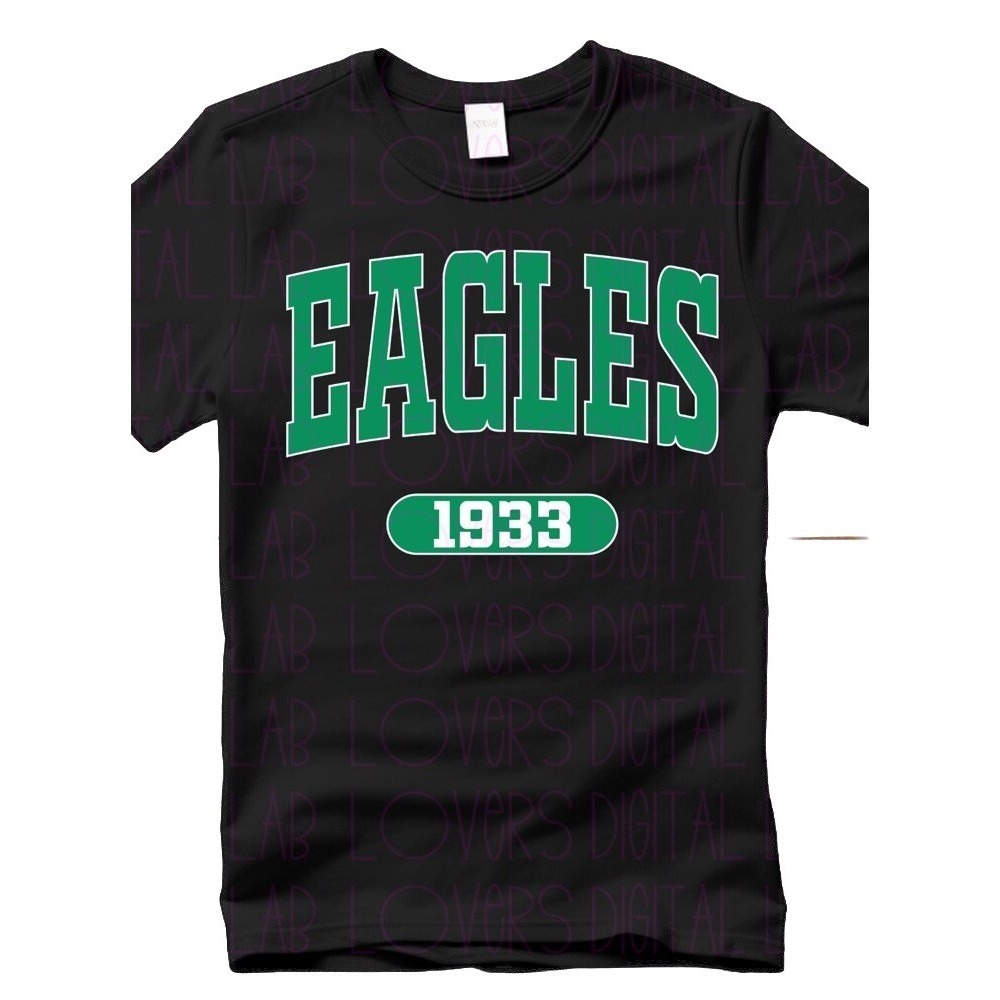 Philadelphia Eagles Team T-Shirt Black Green Size Large